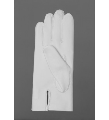 Gants franc maçon sur mesure, gants blancs maçonniques homme artisanal