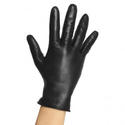 Donna Accessori Guanti Très belle paire de gants en cuir noir pour femme Vintage 